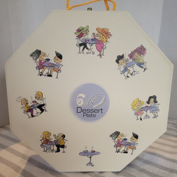 Tabletops Gallery Boxed Appetizer/Side Plates x 6 - Picture 1 of 7